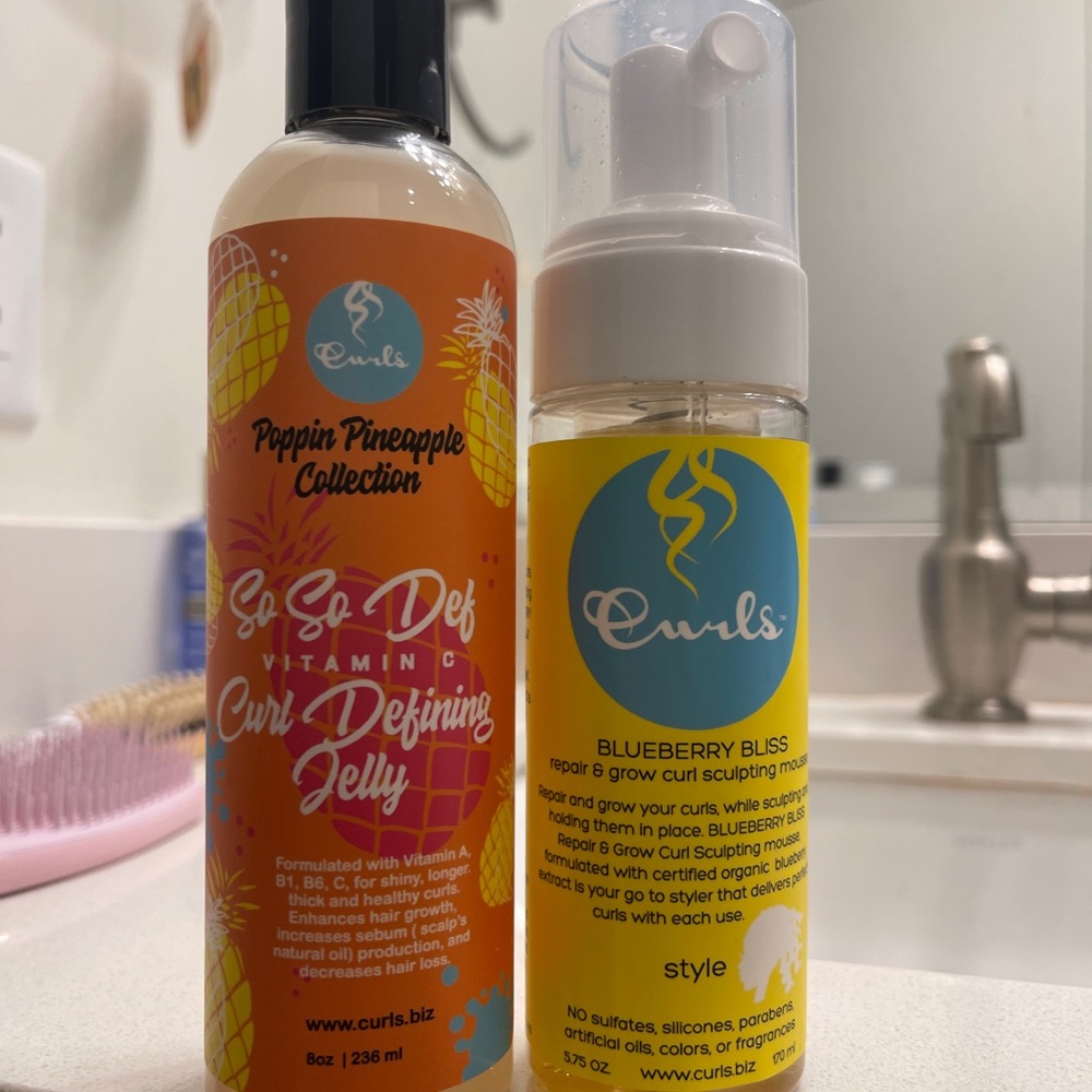 Curls defining jelly and sculpting mousse bundle